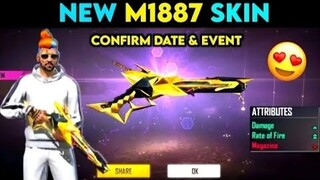 NEW M1887 SKIN OF FREEFIRE | NAYA M1887 KAB AYEGA ? | CONFIRM DATE AND EVENT | FREEFIRE NEWS CONFIRM