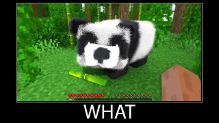 Minecraft wait what meme part 179 realistic minecraft Panda