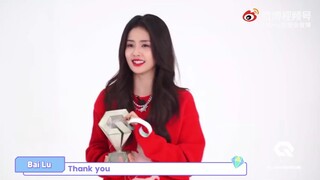 【白鹿】20211222国际站 QAwards年度人气女演员获奖视频