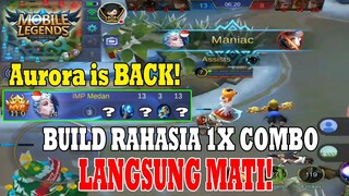 TERUNGKAP ! BUILD AURORA TERSAKIT DI SEASON 11?? 1X COMBO LAWAN AUTO TEWAS! - MOBILE LEGENDS