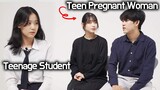Korean Teen Meets Teen Parents To Be For The First Time!!!