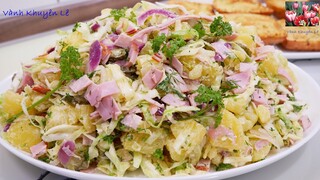 SALAT Đức ngon nhất mình từng ăn - Cách làm Salad kiểu Đức thơm ngon nhẹ nhàng ăn lẹ làng VanhKhuyen