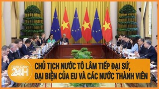 Chủ tịch nước Tô Lâm tiếp các Đại sứ, Đại biện của EU và các nước thành viên