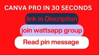 canva pro invite link