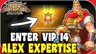 Rise of kingdoms - entering VIP 14 with more than Gems & expertising Alexander