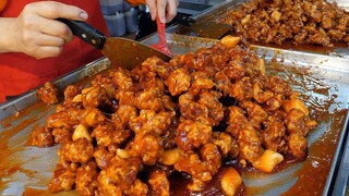 / sweet and sour chicken clean oil - korean street food