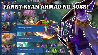 FANNY RYAN AHMAD DIBILANG DARAT GAK NIEH!! AUTO GUA KASIH PAHAM YGY - Mobile Legends