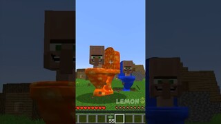 Lava vs Water Skibidi Toilet in Minecraft ! #shorts #minecraft