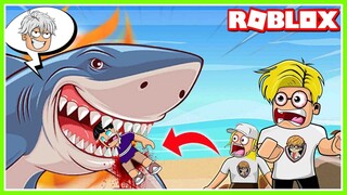 DI SHARK BITE 2 AKU JADI HIU MEGALODON PALING GANAS !!! ROBLOX MIKOCIL