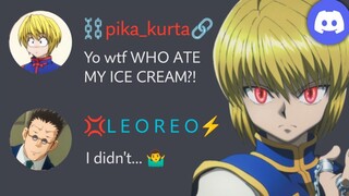 If hunter x hunter characters had discord...