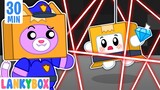 Super Spy LankyBox vs Police Foxy Mystery Box - Kids Pretend Play | LankyBox Channel Kids Cartoon
