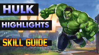 HULK SKILL GUIDE AND HIGHLIGHTS (TANK) - MARVEL SUPER WAR