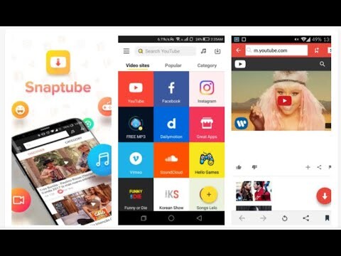 Unlimited Download ng video or Music sa Youtube,Fb, Instagram gamit si SNAPTUBE