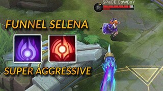 SUPER AGGRESSIVE/GREEDY SELENA GAMEPLAY  | Mobile Legends