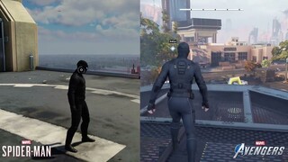 Spider-Man Far From Home Stealth Suit Comparison | Marvel's Spider-Man | Marvel's Avengers
