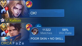 LANCELOT POOR SKIN PRANK IN SOLO RANKED AND THIS HAPPENED...😂 (Then showing my real skills! 💀)