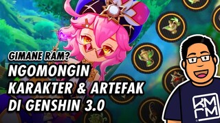 Ngomongin Karakter dan Artefak di Genshin Impact 3.0