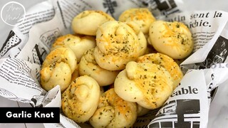 ขนมปังกระเทียม นุ่มเหนียว เคี้ยวเพลิน Homemade Garlic Knots | AnnMade