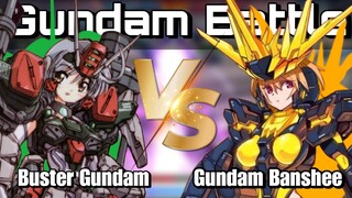 Gundam Banshee VS Buster Gundam - Gundam Supreme Battle