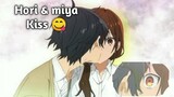 Hori & miyamura first kiss moment | horimiya sub indo | horimiya love moment