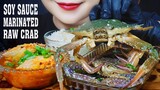 ASMR SOY SAUCE MARINATED RAW CRAB 간장게장 먹방 KOREAN POPULAR FOOD MUKBANG EATING SOUNDS LINH-ASMR