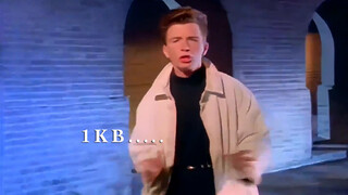 [Rickroll] Tốc độ mạng nhà Rick Astley chỉ có 1KB