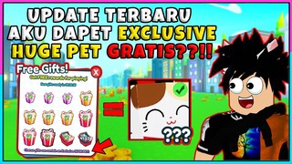 AKU DAPET EXCLUSIVE HUGE PET GRATIS DARI GIFT ??!! UPDATE TERBARU PET SIMULATOR X - Roblox Indonesia