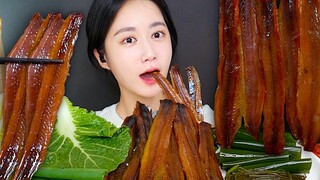 [ONHWA] Semi-dried herring chewing sound!🤎 Semi-dried herring meat winter flavor!