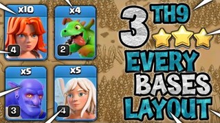 NEW TH9 STRATEGY | BEST TH9 WAR STRATEGY | QC VALKYRIE ATTACK | CLASH OF CLANS