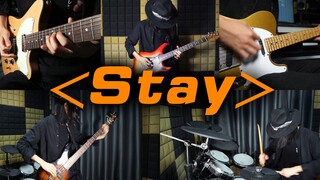 【一人乐队】超燃超好听的电吉他版《Stay》！