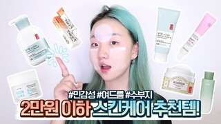 2만원이하 스킨케어 추천템!❤️민감성/수부지/여드름피부 다 드루와!ㅣ톡신TOXIN