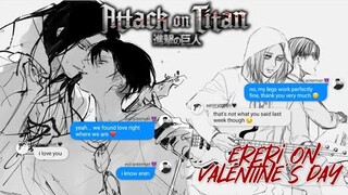 ereri on valentine's day | guitarist eren serenades singer levi ft. jean & hange [aot]