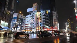 Tokyo Christmas Light 2024 Rainy Ochanomizu to Akihabara [4K HDR Binaural]