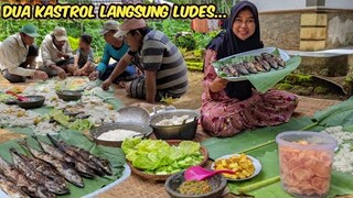 Ah.. Nikmat BENER.. Masak Liwetan Khas Sunda, Ditambah LAUK FAVORIT, Ngariung Botram