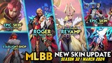 ROGER EPIC/SQUAD | SEASON 32 & NEW SKIN MARCH 2024 | STARLIGHT SHOP UPDATE Mobile Legends #whatsnext
