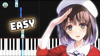 Saekano OP - "Kimiiro Signal" - EASY Piano Tutorial & Sheet Music