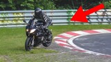 The REAL HEROES of the NURBURGRING 2021 BIKER Compilation!