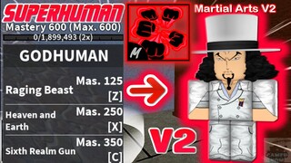 *New* GodHuman FightStyle In Bloxfruits|Update 17.3