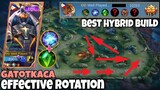 Early Game 2 Lanes Rotation | Gatotkaca Best Hybrid Build | MLBB
