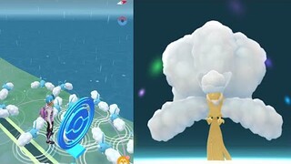 Swablu Com Day turns into Shiny Mega Altaria!