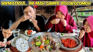 Aslina.. Liat Oge Terasa Nikmatnya.. Sop Tulang GONDRONG Mandi Sambel PEDAS