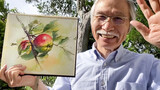 Seri Lukisan Menenangkan Kakek Shibasaki - "Apel Dengan Rantingnya"