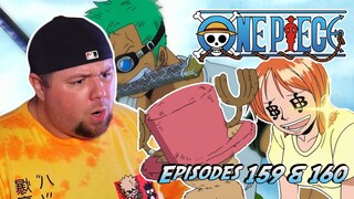 LUFFY LOSES A FIGHT?! | ONE PIECE REACTION - Episode 159 & 160