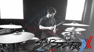 (DARLING in the FRANXX OP Full) Mika Nakashima x HYDE『Kiss of Death』(Drum Cover)