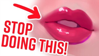 NEVER DRAW LIPS THIS WAY!