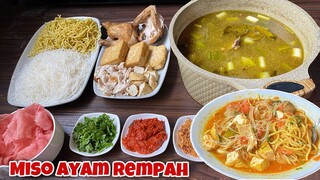 LUAR BIASA NAMPOL‼️ Hujan2 masak miso nikmatnya