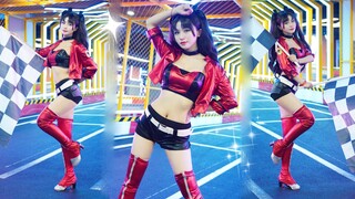 Sexy or cute ❤Tohsaka Rin Racing COS❤ Come and take my co-pilot! Take you to feel the speed and pass