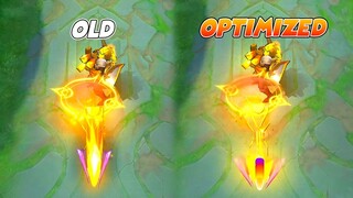 Roger Optimized Fiend Haunter Prime Skin VS OLD Skill Effects MLBB Comparison