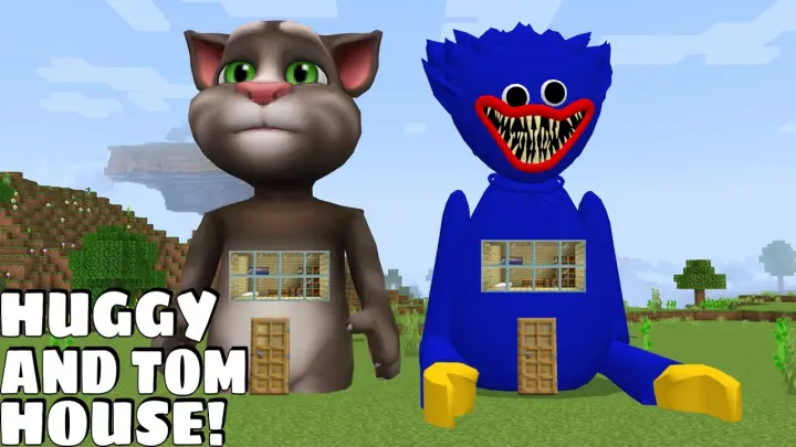 TALKING TOM AND HUGGY HOUSE Gameplay in Minecraft - Coffin Meme