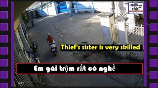 Em gái trộm rất có nghề! Tổng hợp những tình huống camera an ninh, thefts steal robbery